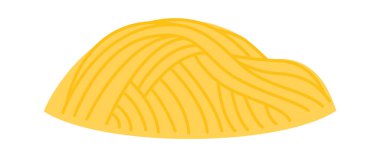 Geleneksel Asya yemekleri ikonu Japon eriştesi. Vektör illüstrasyonu