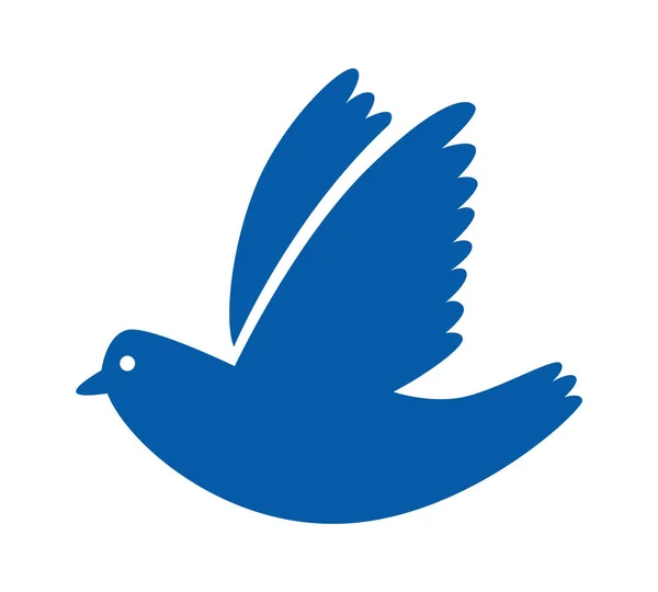 Dekorativní Ptačí Ikona Symbol Židovské Dovolené Vektorová Ilustrace — Stockový vektor