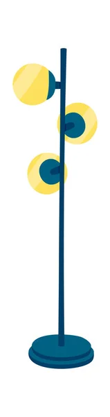 Декоративная Электрическая Лампа Плоская Икона Современный Фонарь Векторная Иллюстрация — стоковый вектор
