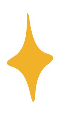 Spa salonu için dekor elemanı düz ikon yıldızı. Vektör illüstrasyonu