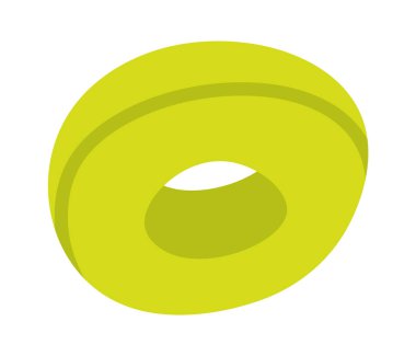 Bilezik düz simgesi oluşturmak için boncuk ögesi. Vektör illüstrasyonu