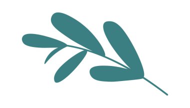 Dekor elementinin düz simgesi spa salonu için ayrılır. Vektör illüstrasyonu