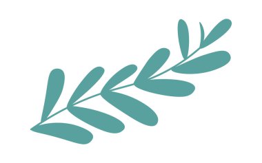 Dekor elementinin düz simgesi spa salonu için ayrılır. Vektör illüstrasyonu