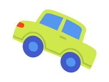 Çocuklar için plastik araba düz ikon Grabber makine eğlencesi. Vektör illüstrasyonu