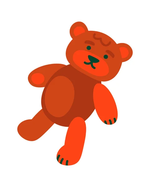 Παιχνίδι Αρκούδα Επίπεδη Εικόνα Grabber Μηχανή Ψυχαγωγία Για Παιδιά Εικονογράφηση — Διανυσματικό Αρχείο