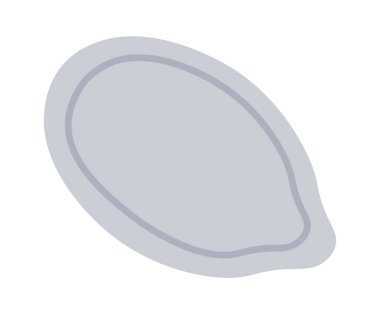 Balkabağı tohumları düz simge sağlıklı vegan bileşeni. Vektör illüstrasyonu