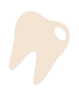 Sağlıklı diş düzlüğü, ağız hijyeni. Vektör illüstrasyonu