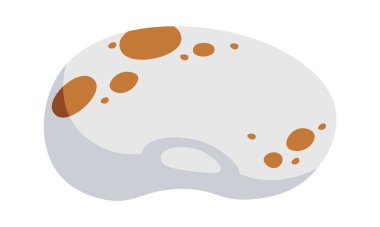 Haricot yassı ikonu tarım bitkileri ekimi. Vektör illüstrasyonu