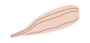 Arpa tanesi düz mısır gevreği tohumu tarımı. Vektör illüstrasyonu