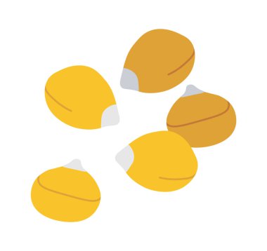 Mısır düz ikonu mısır gevreği mahsulü tarım bitkileri ekimi. Vektör illüstrasyonu