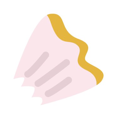 Buruşmuş kağıt düz ofis malzemeleri. Vektör illüstrasyonu