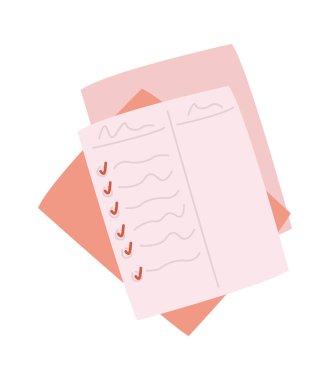 Notlar düz simge eğitim süreci. Vektör illüstrasyonu