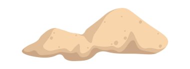 Çöl kum düz ikonu Eskiler 'in sembolü. Vektör illüstrasyonu