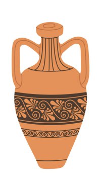 Eski kırık seramik lazımlık düz simgesi. Vektör illüstrasyonu