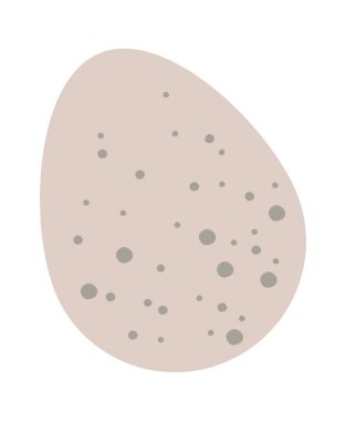 Karikatür paskalya yumurtası düz ikonu. Vektör illüstrasyonu