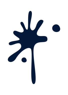 Mürekkep lekesi düz ofis kırtasiyesi. Vektör illüstrasyonu