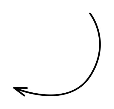 Çizgi film okunun düz simgesi belirli bir yönü gösteriyor. Vektör illüstrasyonu