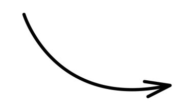 Çizgi film okunun düz simgesi belirli bir yönü gösteriyor. Vektör illüstrasyonu