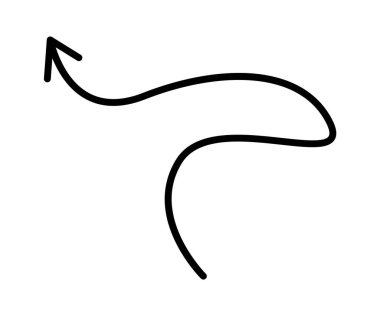 Çizgi film okunun düz simgesi kıvırcık çizgi. Vektör illüstrasyonu