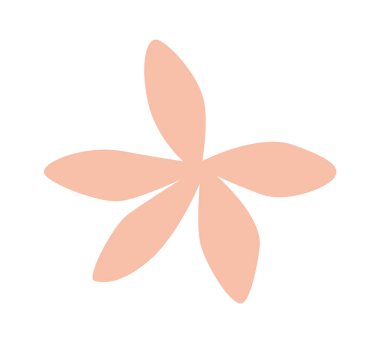 Çizgi el çiçekleri düz simge olarak çizdi. Vektör illüstrasyonu