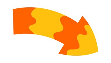 Çizgi film okunun düz simgesi düz renkli çizgi. Vektör illüstrasyonu