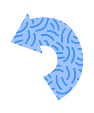 Çizgi film renkli ok düz simgesi özellikle yönü gösteriyor. Vektör illüstrasyonu