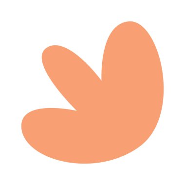 El çizimi soyut noktalar düz simge. Vektör illüstrasyonu