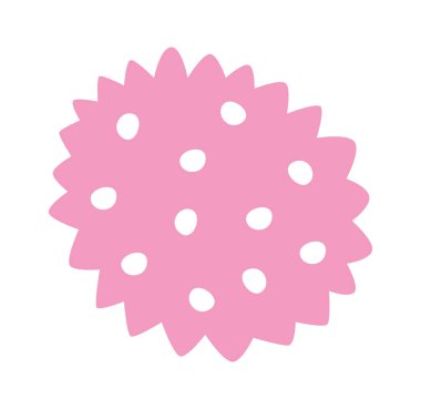 El çizimi soyut noktalar düz simge. Vektör illüstrasyonu