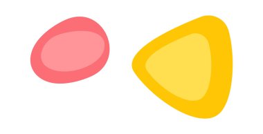 Modellik heykeli için plastik düz renkli hamur. Vektör illüstrasyonu