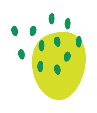 El çizimi soyut noktalar düz simge. Vektör illüstrasyonu