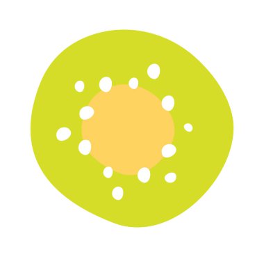 El çizimi soyut noktalar düz simge. Vektör illüstrasyonu