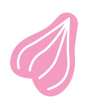 El çizimi soyut noktalar düz simge. Vektör illüstrasyonu