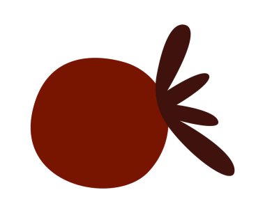 Elle çizilmiş soyut pancar düz simgesi. Vektör illüstrasyonu