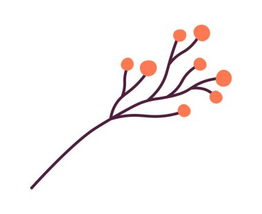 Yaz çiçeğinin düz ikonu çiçek dekoru kır çiçekleri. Vektör illüstrasyonu