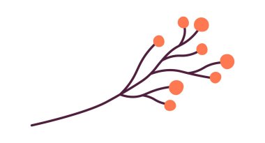 Yaz çiçeğinin düz ikonu çiçek dekoru kır çiçekleri. Vektör illüstrasyonu