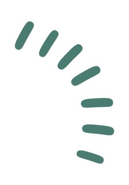 El çizimi soyut şekiller düz simge. Vektör illüstrasyonu