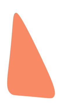 El çizimi soyut şekiller düz simge. Vektör illüstrasyonu