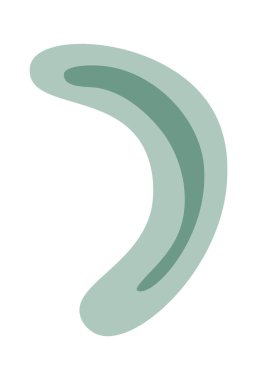 Çizgi film el çizimi element düz simgesi. Vektör illüstrasyonu