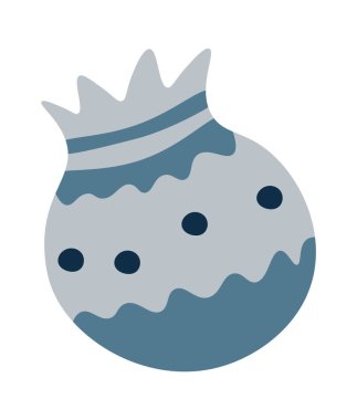 El çizimi soyut çiçek çemberi düz simgesi. Vektör illüstrasyonu