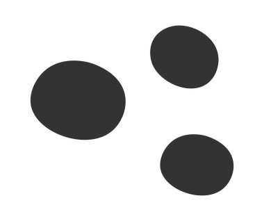 El çizimi düz simge basit geometrik desen. Vektör illüstrasyonu