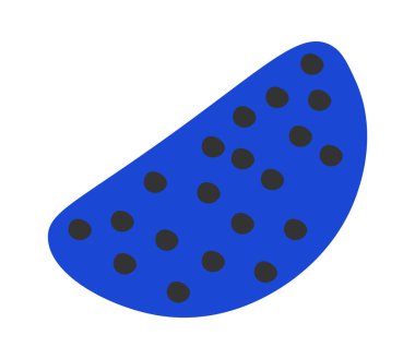 El çizimi düz simge basit geometrik desen. Vektör illüstrasyonu