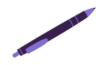 Ofis kırtasiyesi düz kalem ikonu çalışmak için. Vektör illüstrasyonu