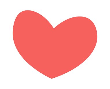 Dekoratif kalp çizgisi, çağdaş sevgililer günü tasarımı. Vektör illüstrasyonu