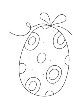 Paskalya yumurtaları modern tasarım serisi. Vektör illüstrasyonu