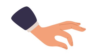 Satranç oyuncularının eli düz simge. Vektör illüstrasyonu