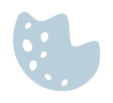 Hand drawn dinosaur egg flat icon. Vector illustration