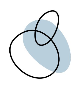 Hand drawn spots background flat icon. Vector illustration