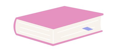 Kitap düz simge okuma edebiyatı. Vektör illüstrasyonu