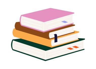 Kitap düz simge okuma edebiyatı. Vektör illüstrasyonu