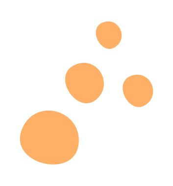 Abstract spot flat icon African shape. Vector illustration